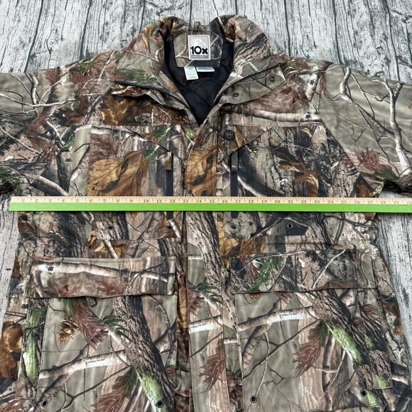 10X Real tree Camo Insulated Jacket Mens XL Brown Hunting Outdoor Cold Weather - Picture 6 of 8